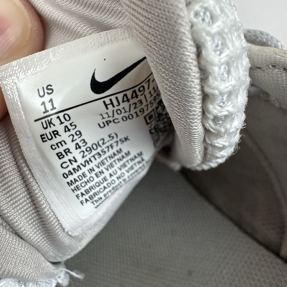 Mens Nike V2K Run Summit White Mesh Athletic Running Sneakers Shoes Size 11 M - Picture 8 of 8